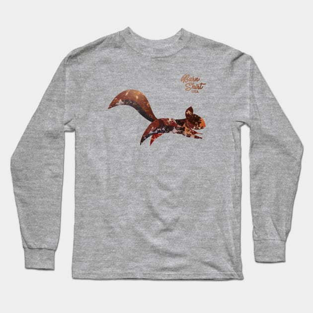 Squirrel Tree Long Sleeve T-Shirt by Barn Shirt USA